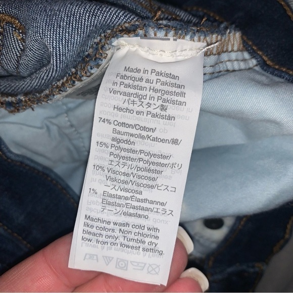 𝅺J. CREW High Rise Dark Wash Skinny Jeans size 27 - Picture 5 of 7